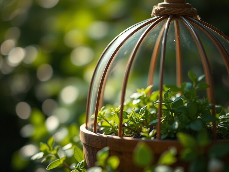 How to prepare a DIY plant cloche