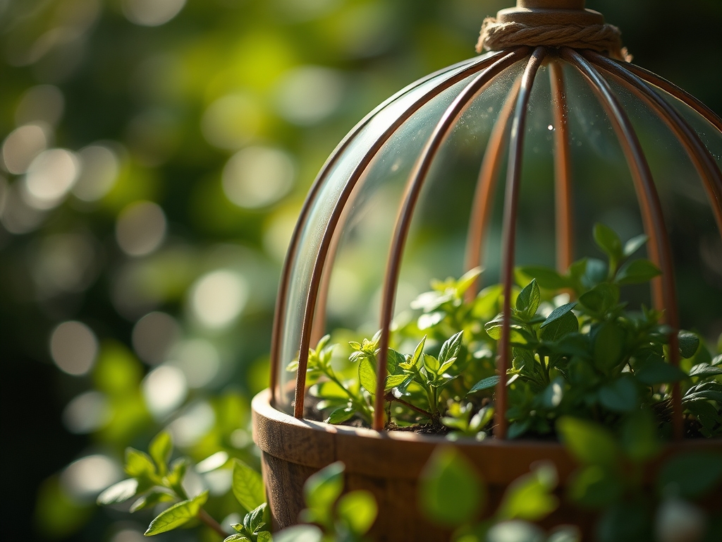 How to prepare a DIY plant cloche