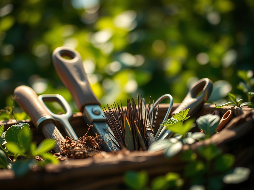 How to prepare a garden for a tool organization check