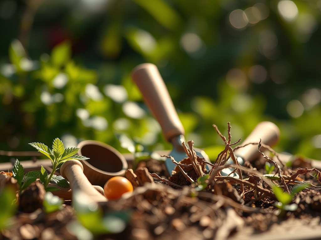 How to prepare a garden for a tool storage check