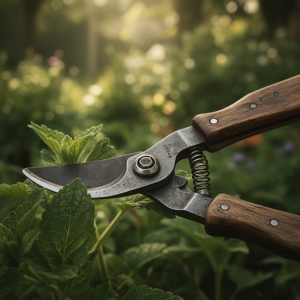 Preparing a cleaning kit for pruning shears