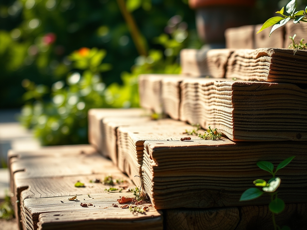 Steps for building a garden patio
