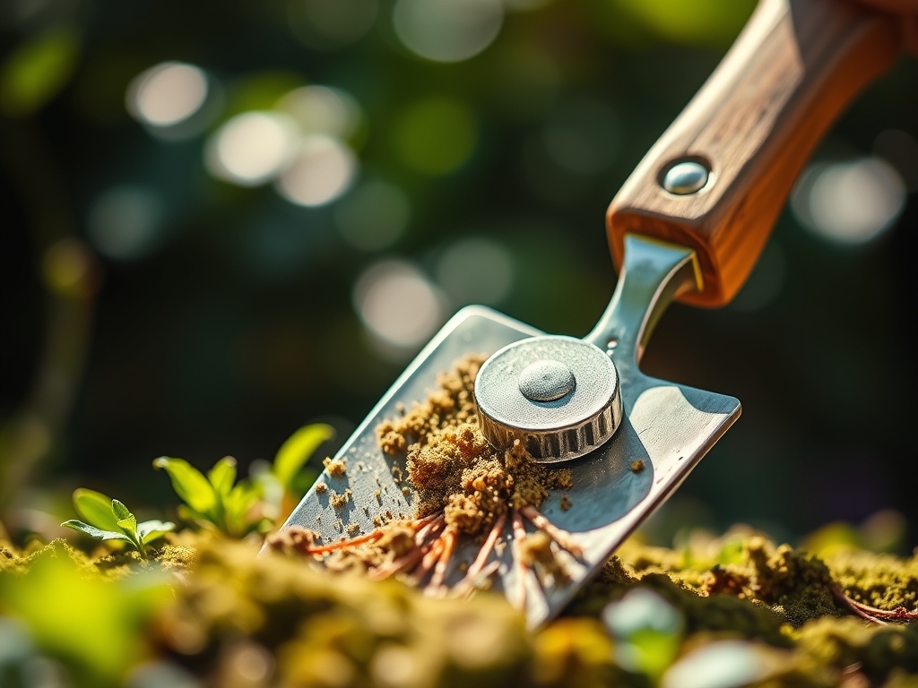 Steps for cleaning a garden trowel after use