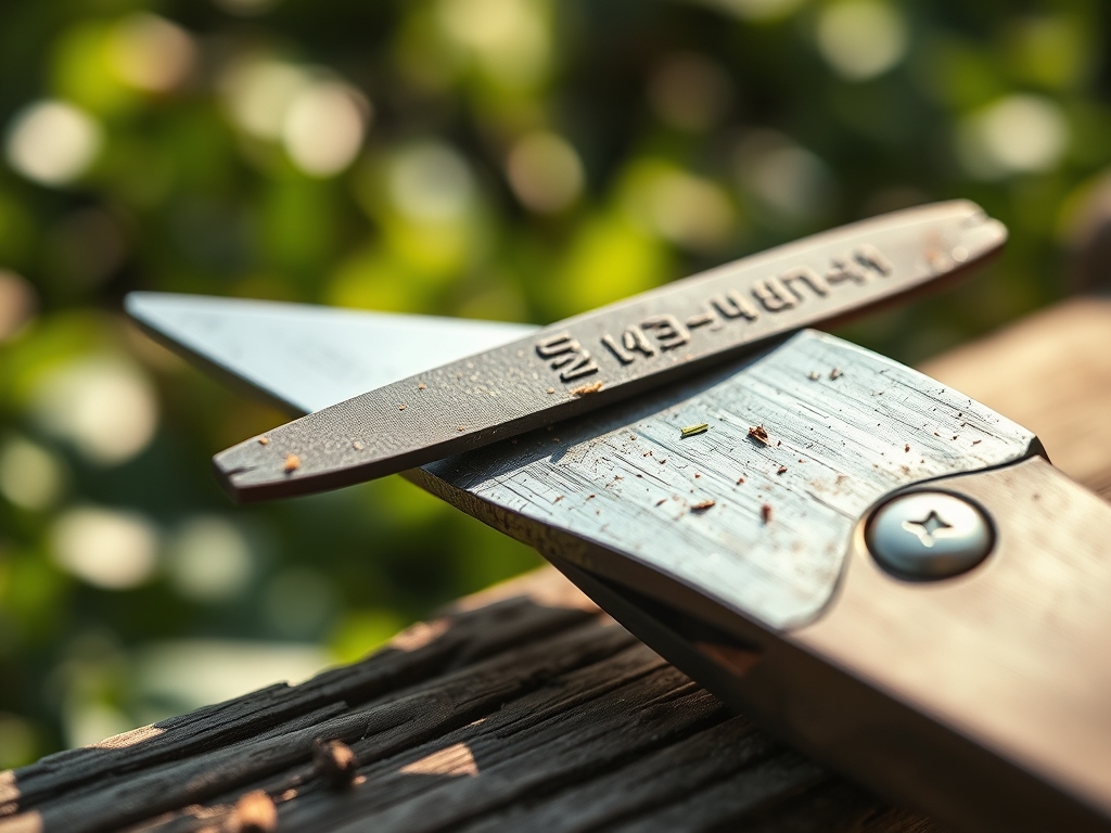 Steps for sharpening a garden lopper with a file