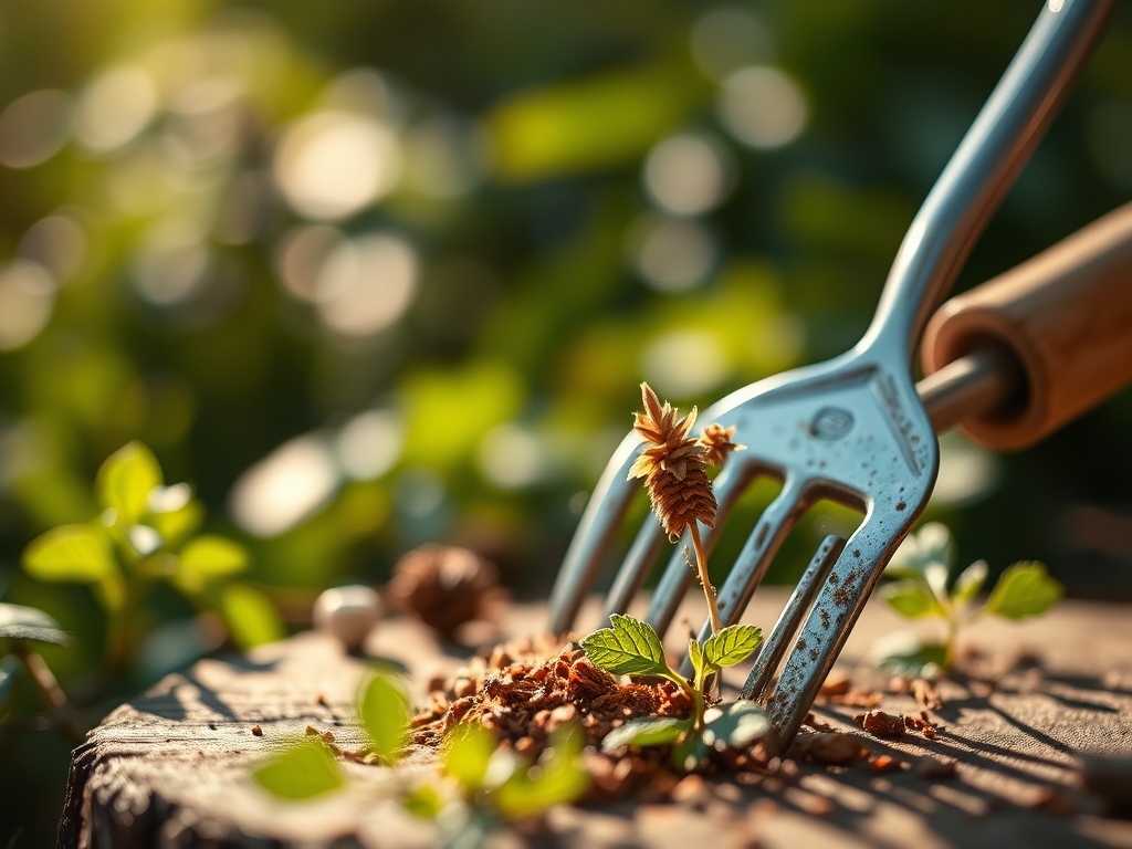 Using a cleaning list for garden tools